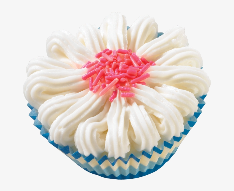 Pink Flower Ice Cream Cupcake - Ice Cream Cupcakes, transparent png #9851645