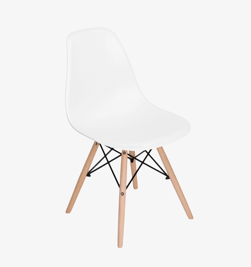 Woody Side Silla De Abs Y Madera - Rocking Chair, transparent png #9852529