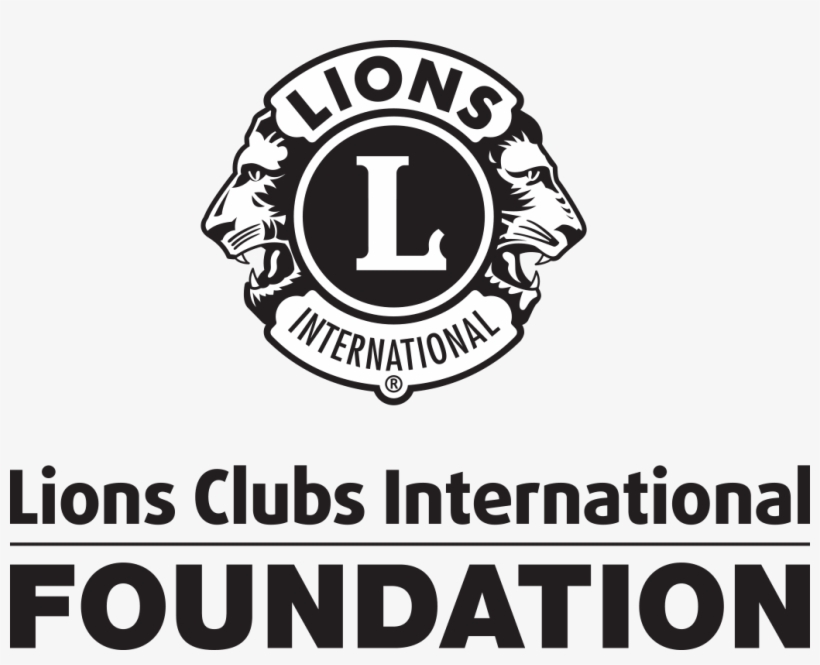 Lcif B&w Logo - Lions Club International, transparent png #9852534