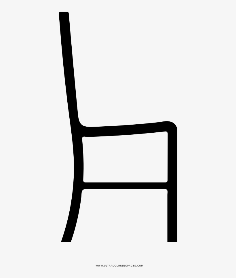 Silla Página Para Colorear - Chair, transparent png #9852613