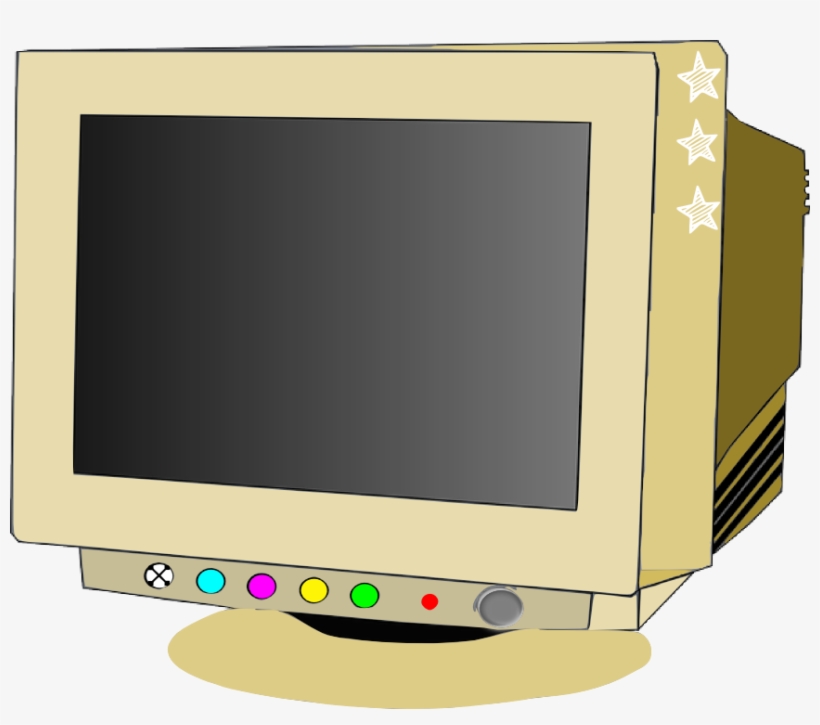 Computador, Pc Antigo, Tela Lcd - Television Set, transparent png #9852645