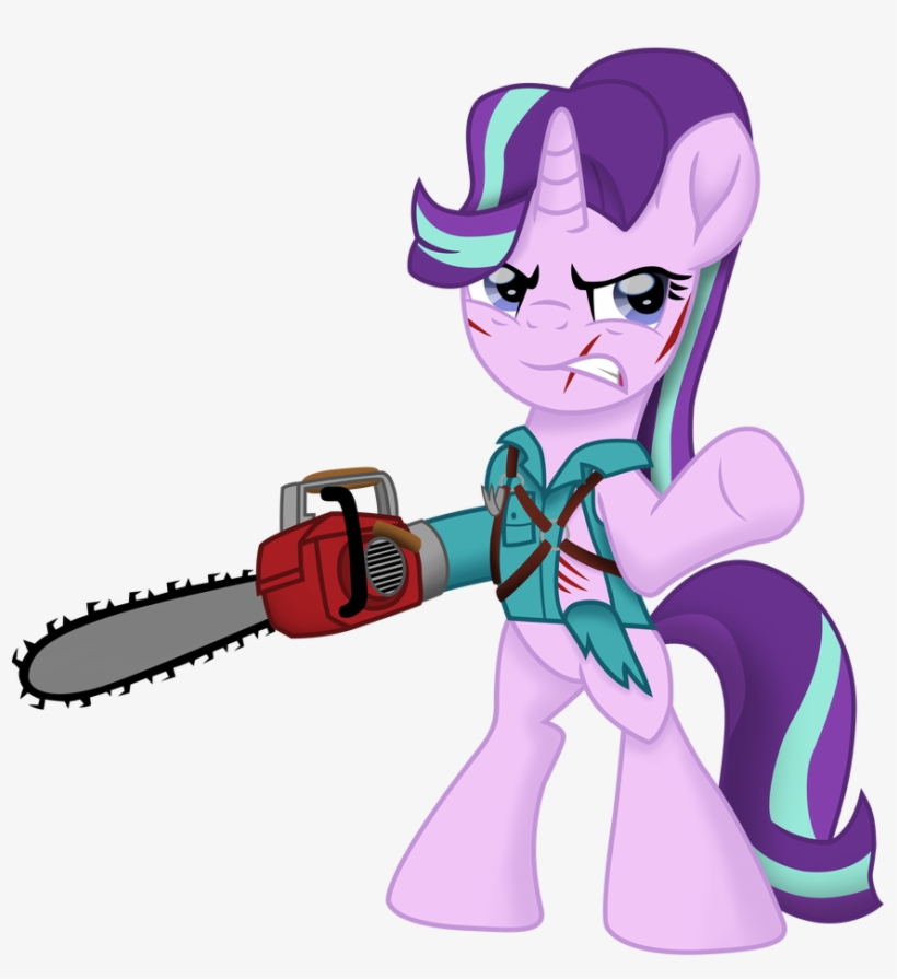 Mlp Песочница Starlight Glimmer Minor Ash Williams - Cartoon, transparent png #9852863