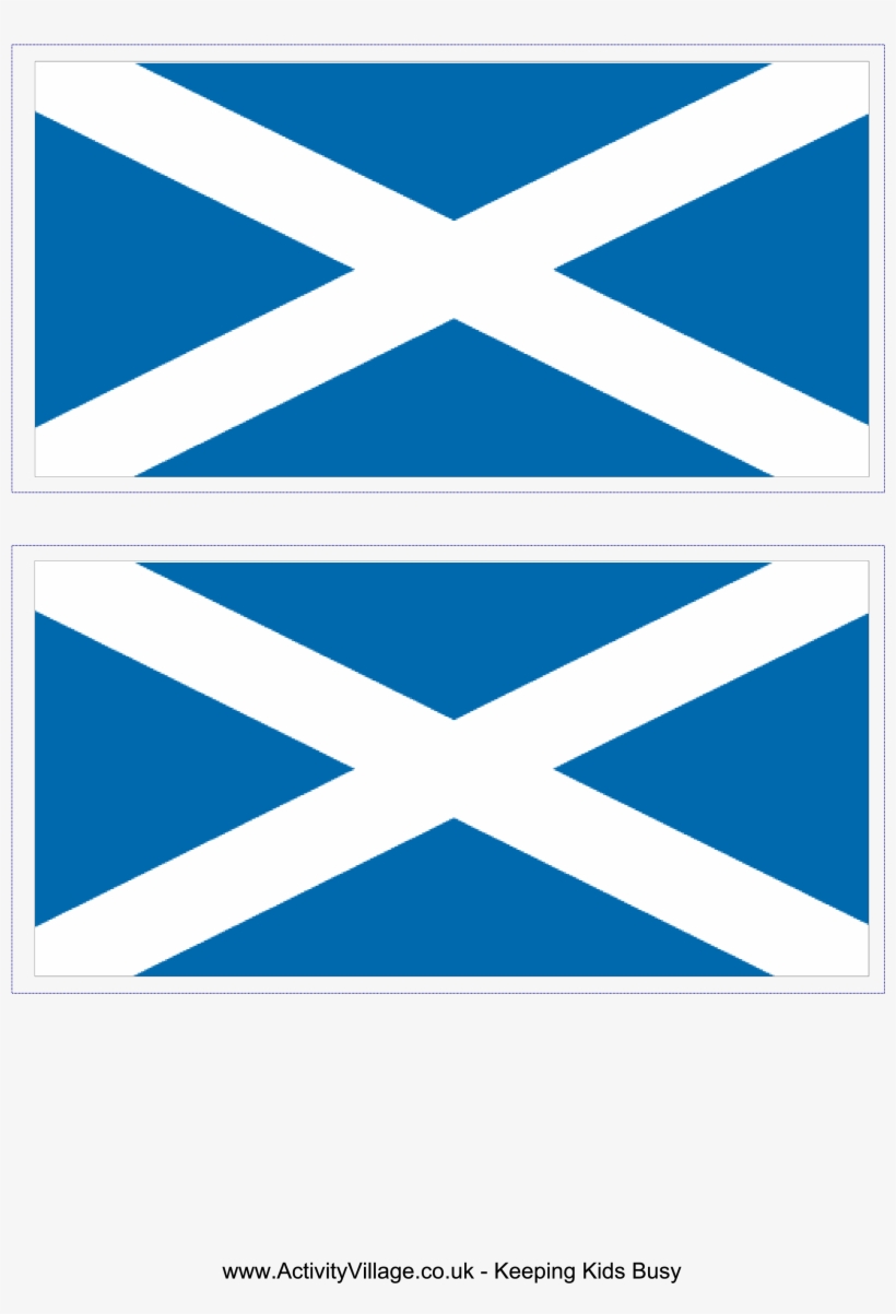 Free Printable Scotland Flag - Flag Of Scotland, transparent png #9852947