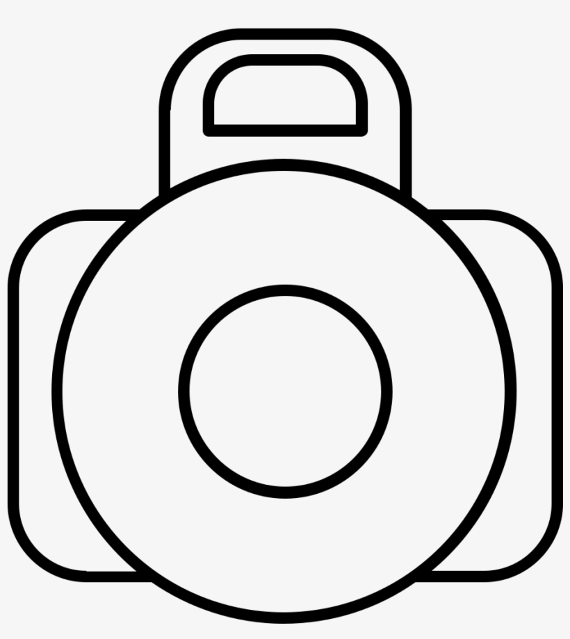 Cámara-fotográfica Página Para Colorear - Câmera Fotografo Desenho Png, transparent png #9853125