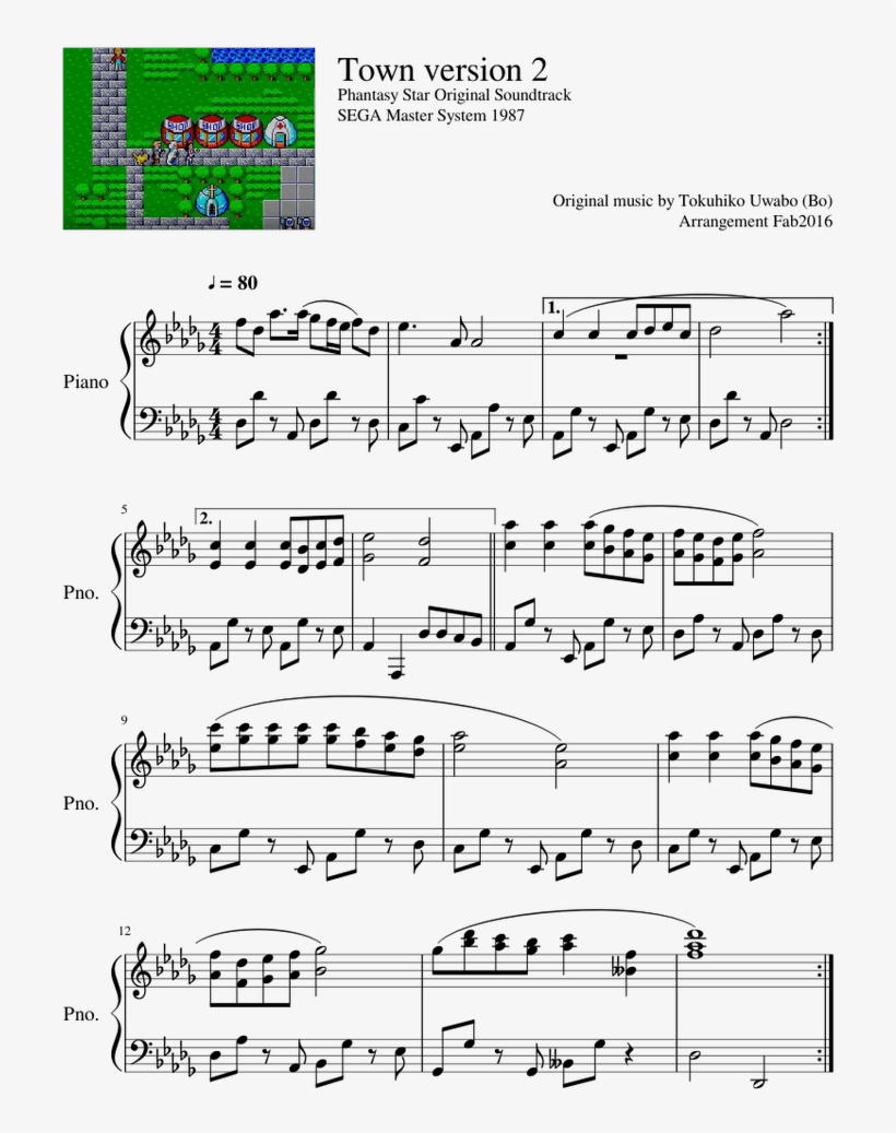 Town Version - Chicago Blues Oscar Peterson Sheet Music, transparent png #9853280
