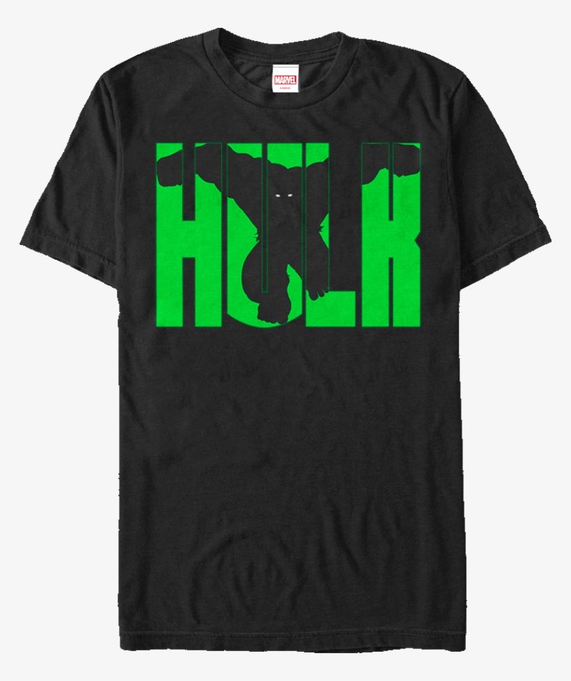 Hulk Silhouette On Shirt, transparent png #9853717