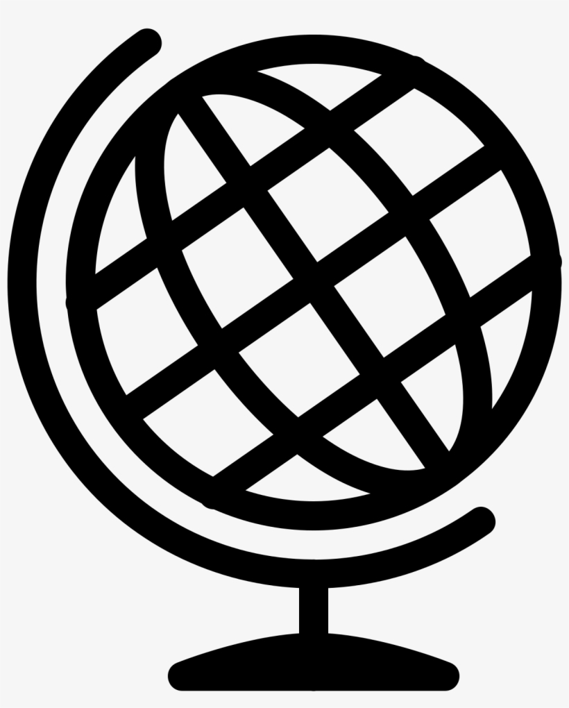 Globe Icon Png Black - No Squatting On Toilet Sign, transparent png #9854643