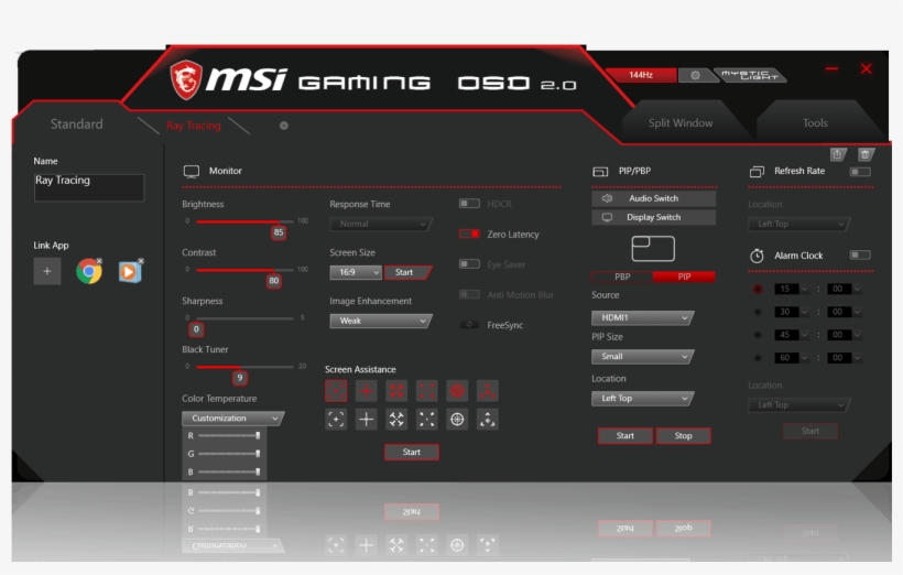 Osd - Msi Optix Mag321cqr, transparent png #9855280