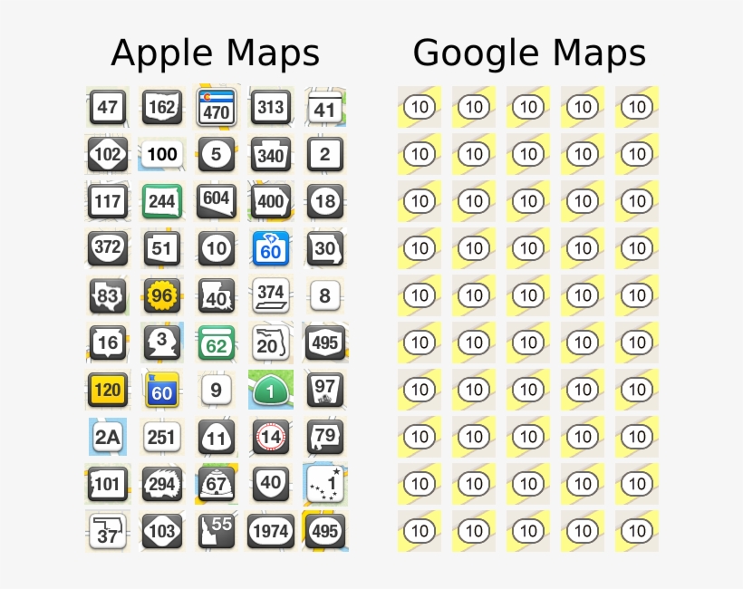 map key symbols