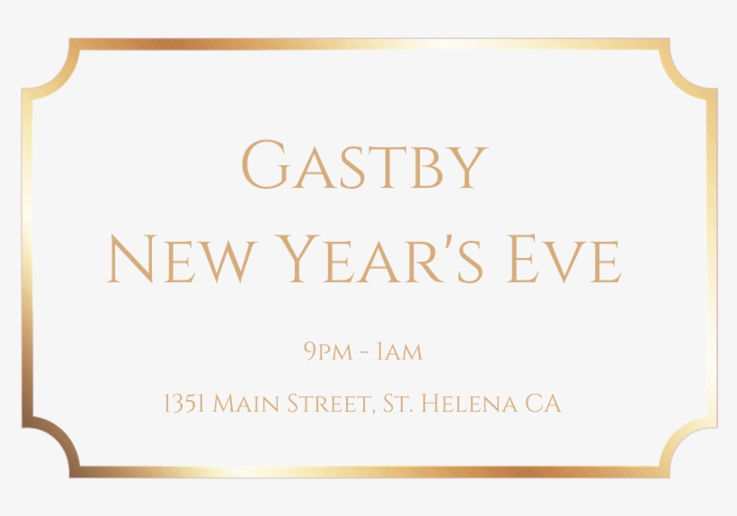 New Years Eve Party Tickets - Calligraphy, transparent png #9856214