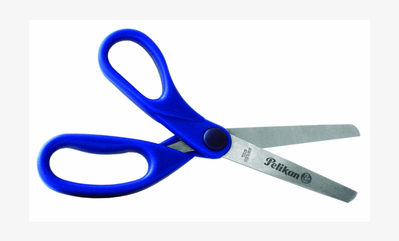 Tijera 5" Escolar Puno Azul Para Zurdos - Scissors, transparent png #9856368