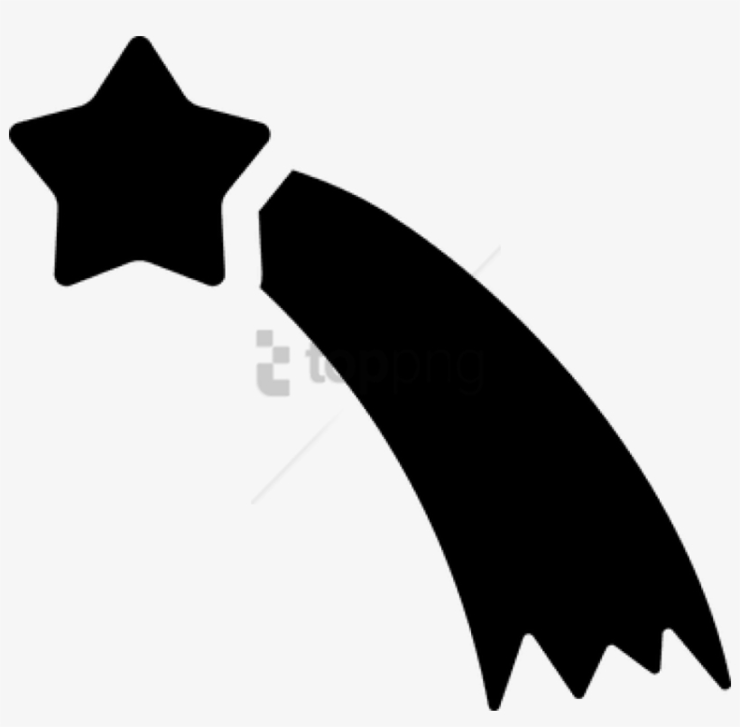 Free Png Shooting Star Star Kite Shooting Star Shoo - Shooting Star Silhouette Png, transparent png #9858303