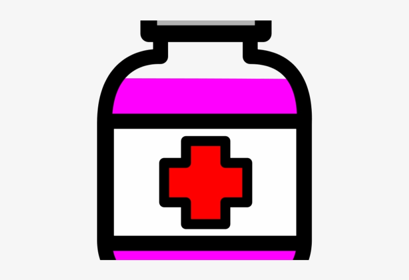 Pills Clipart Liquid Medicine Bottle - Medicine Clipart, transparent png #9858306
