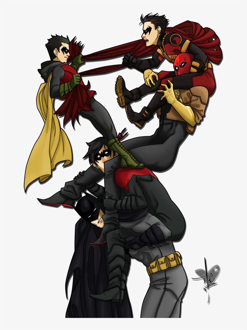 Dynamiteduo-blog Bruce Wayne Batman Dick Grayson Nightwing - Batman And All His Robins, transparent png #9858358