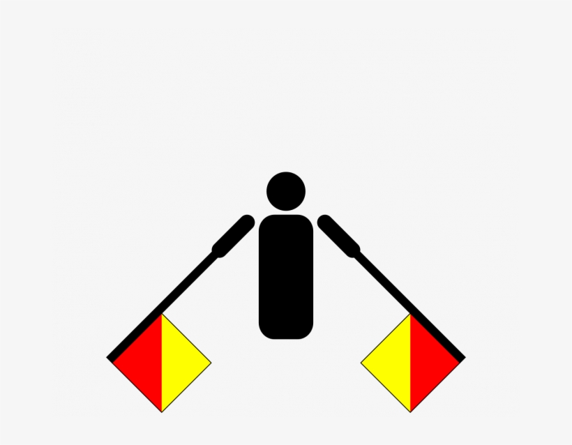 Cuál Es El Verdadero Origen Del Símbolo De La Paz Png - Semaphore Flag, transparent png #9858565