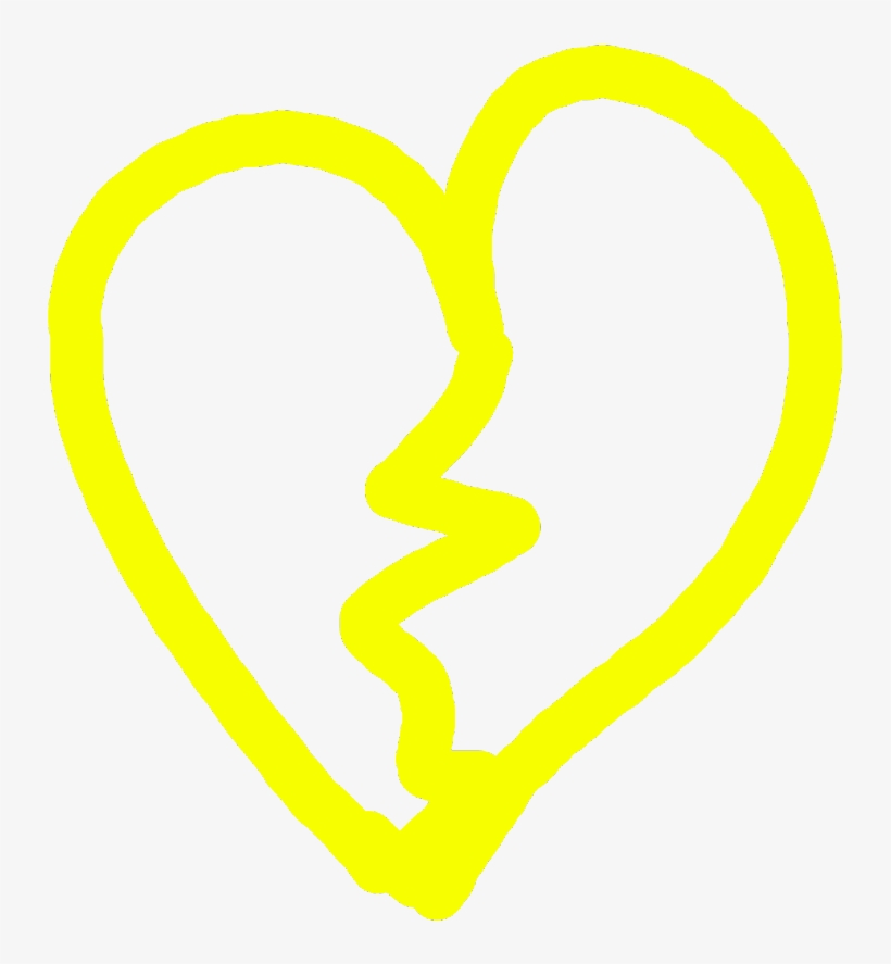 #amarillo💛 #corazon #corazonroto #sad #trapp - Heart, transparent png #9858921