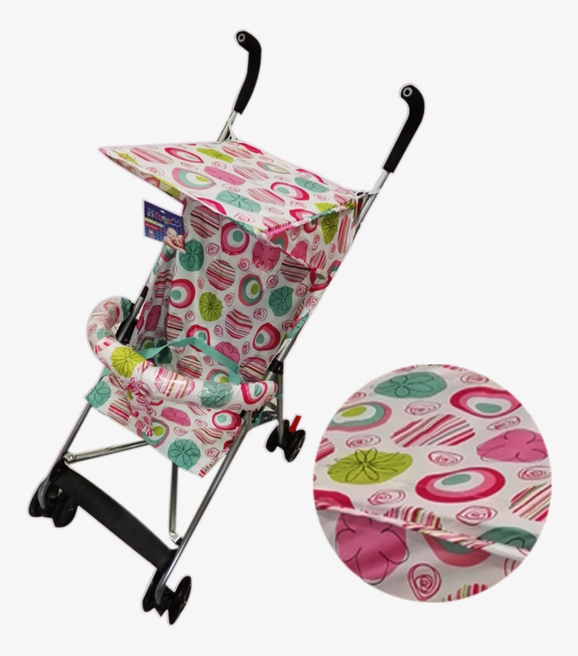 Coche Paseador Figuras Geometricas Rosas - Cart, transparent png #9859436