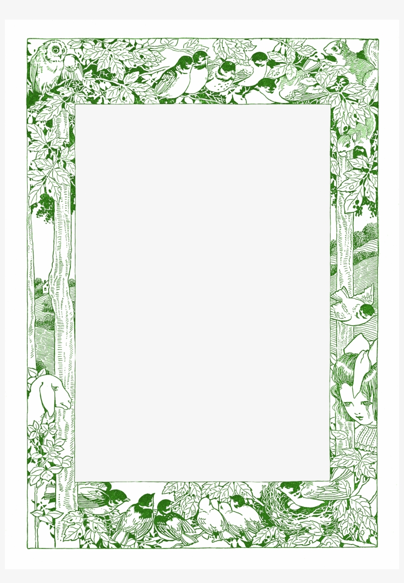 Woodland Clipart Free - Woodland Frame, transparent png #9859729