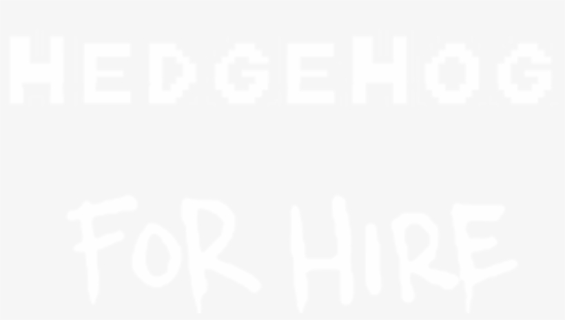 Hedgehog For Hire - Black-and-white, transparent png #9859885
