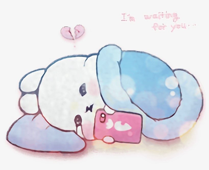 #bunny #kawaii #sad #sadness #inlove #rabbit #kawaii - Cute Bunny Kawaii Drawings, transparent png #9860239