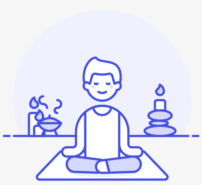 01 Spa Meditation Male Caucasian - Sitting, transparent png #9861443