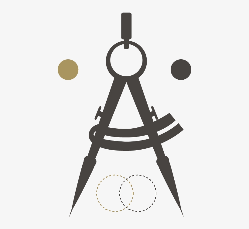 Logo Design Services - Compass Drawing Tool Vector, transparent png #9862333
