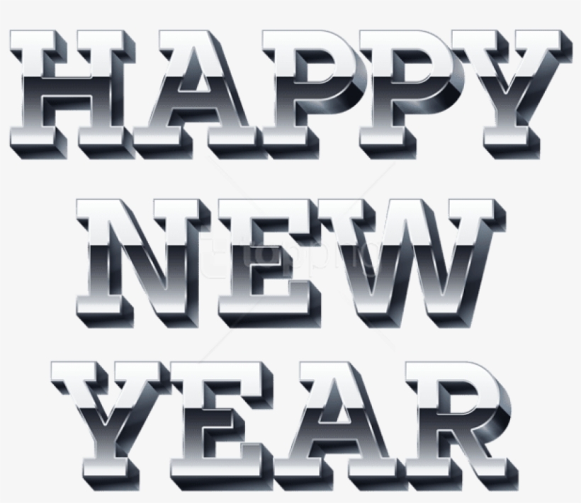 Free Png Happy New Year Silver Png - Graphics, transparent png #9862376