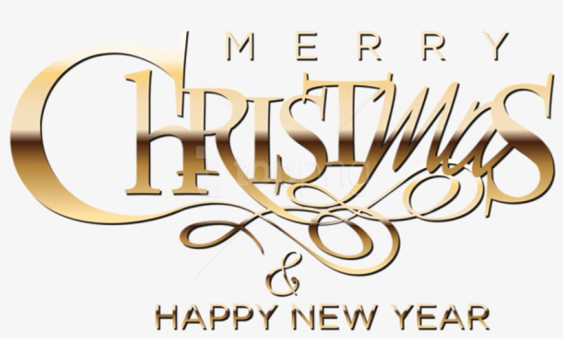 Free Png Merry Christmas And Happy New Year Png - Merry Christmas And Happy New Year 2019 Png, transparent png #9862420