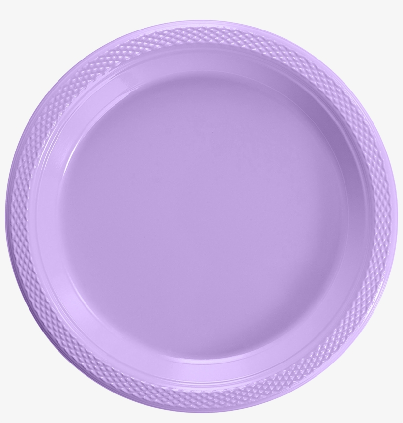 50 Lavender Plastic Plates , 50 Dark Blue Plastic Cups - Plate, transparent png #9862687