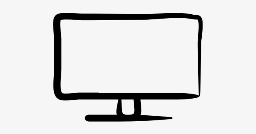 Drawn Tv Computer Monitor - Hand Drawn Tv Png, transparent png #9863345