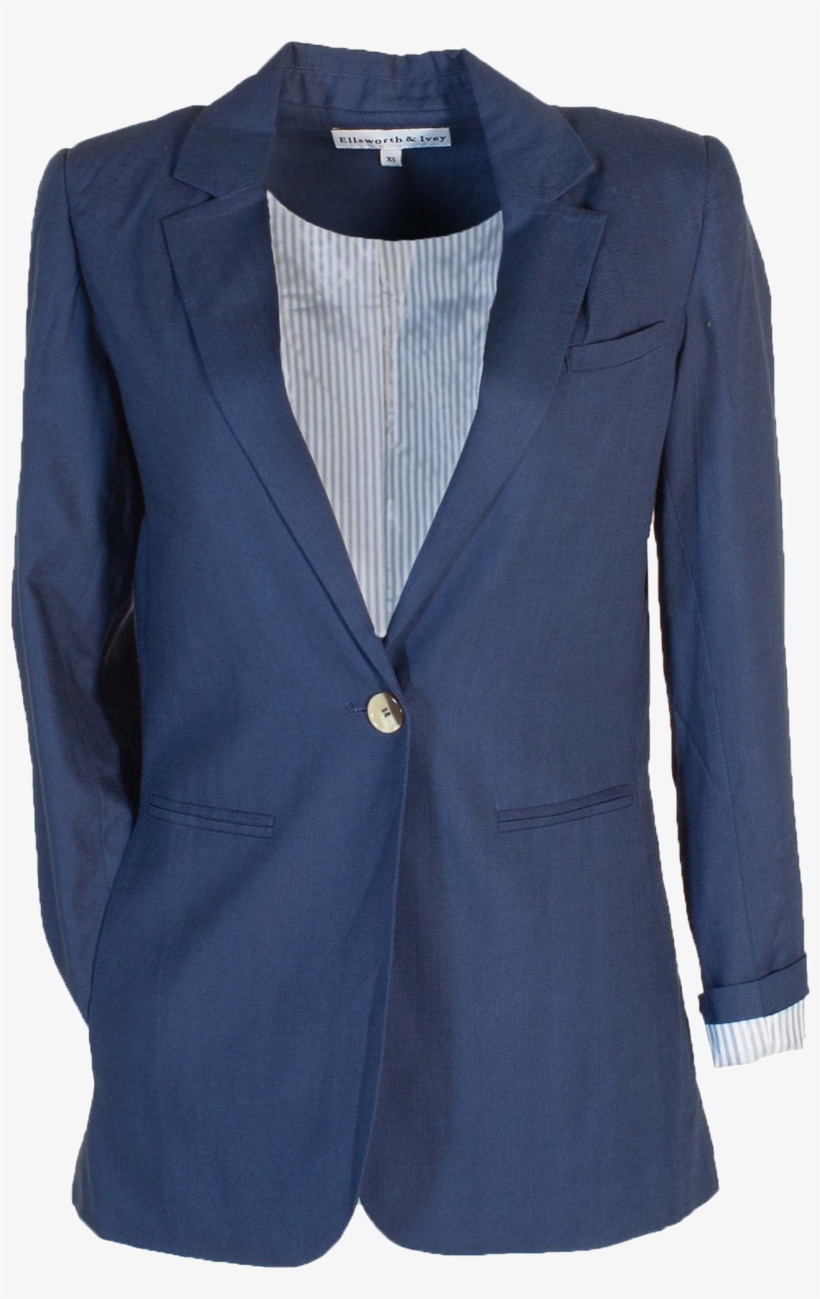 Ellsworth And Ivey Spring Linen Blazer Navy V=1552671758 - Formal Wear, transparent png #9863471