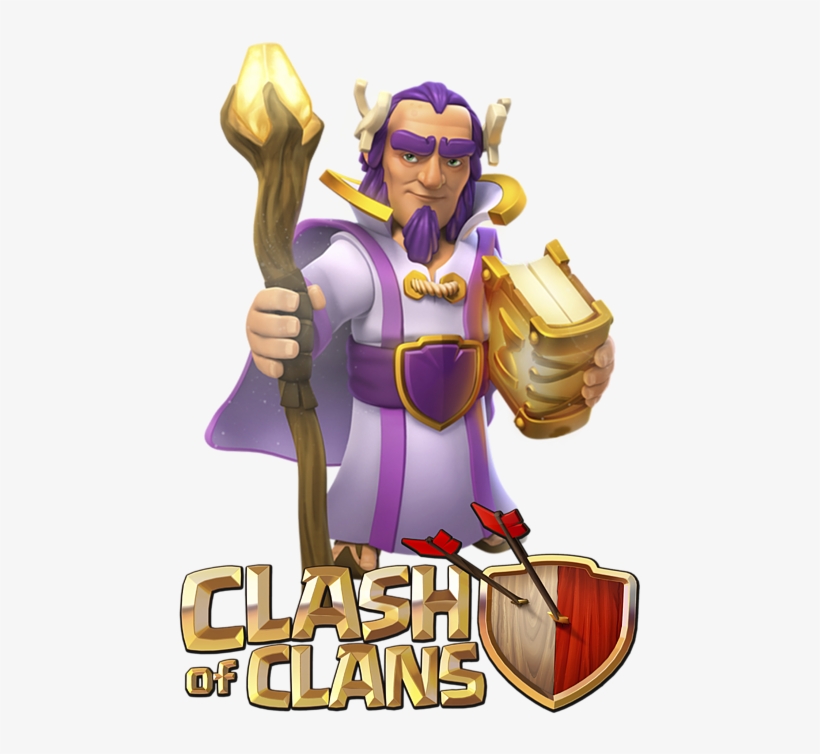 Bleed Area May Not Be Visible - Clash Of Clans Grand Warden, transparent png #9864234