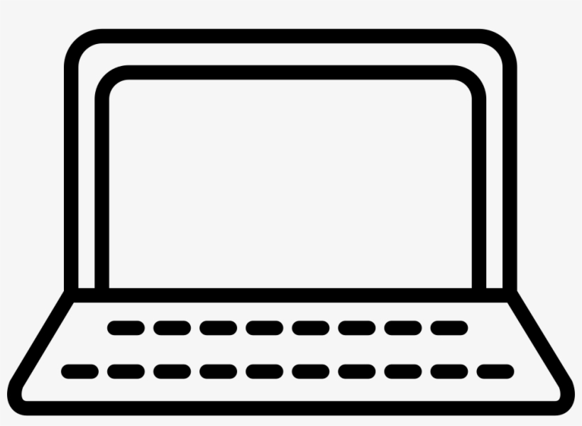 Png File Svg - Laptop Outline Icon Png, transparent png #9864430