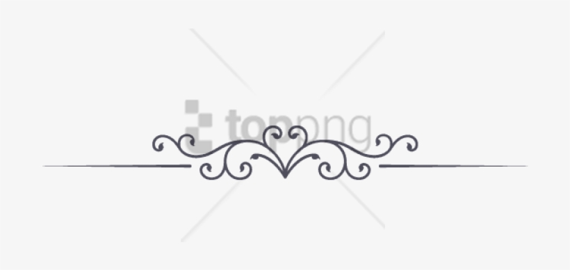 Free Png Single Line Border Designs Png Png Image With - Calligraphy, transparent png #9864463
