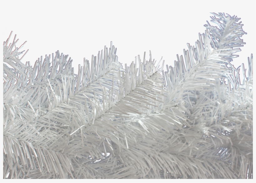 White Brush Garland 4 - White Christmas Garland Transparent, transparent png #9864750