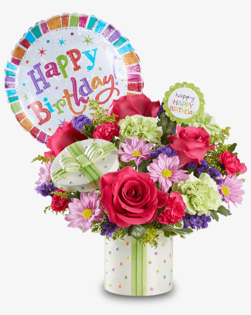 1 800 Flowers - Happy Birthday Fresh Flowers, transparent png #9865286