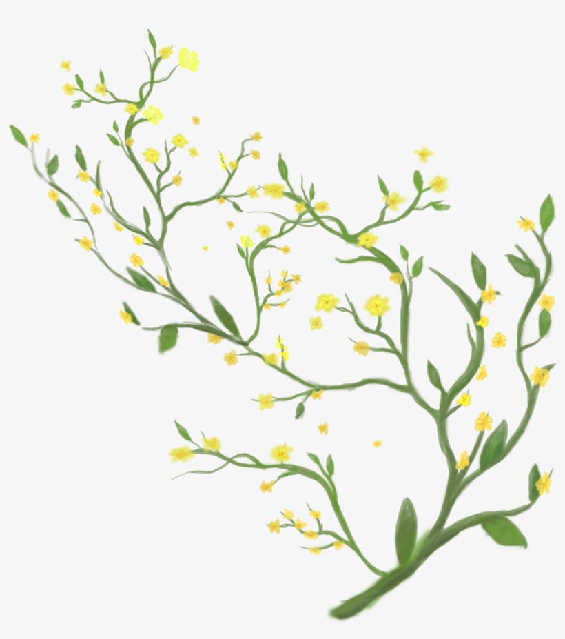 Flowers Fresh Leaves Png And Psd - Vector Graphics, transparent png #9865654