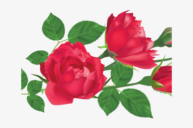 Red Rose Clipart Leaf Png - Png Rose Leaf, transparent png #9865656