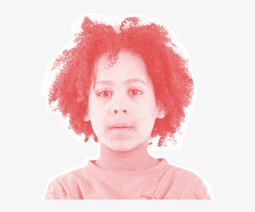 R233 Boy Afro Pinkred 600px - Red Hair, transparent png #9865668