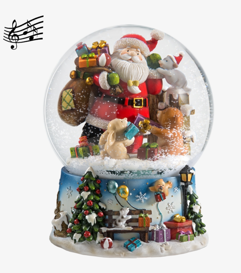 Snow Globe "animal Christmas" - Christmas Ornament, transparent png #9866114