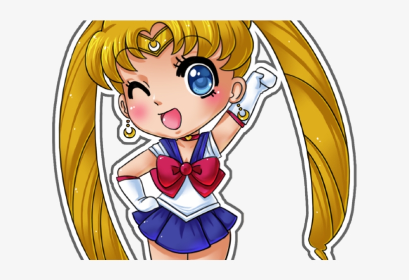 Chibi Clipart Sailor Moon - Sailor Moon Chibi Serena, transparent png #9866414
