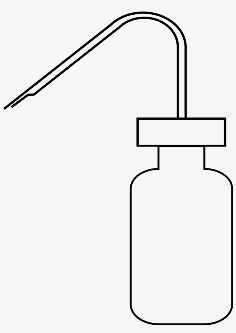 Vector Graphics,free Pictures, Free - Diagram Of Wash Bottle, transparent png #9867030