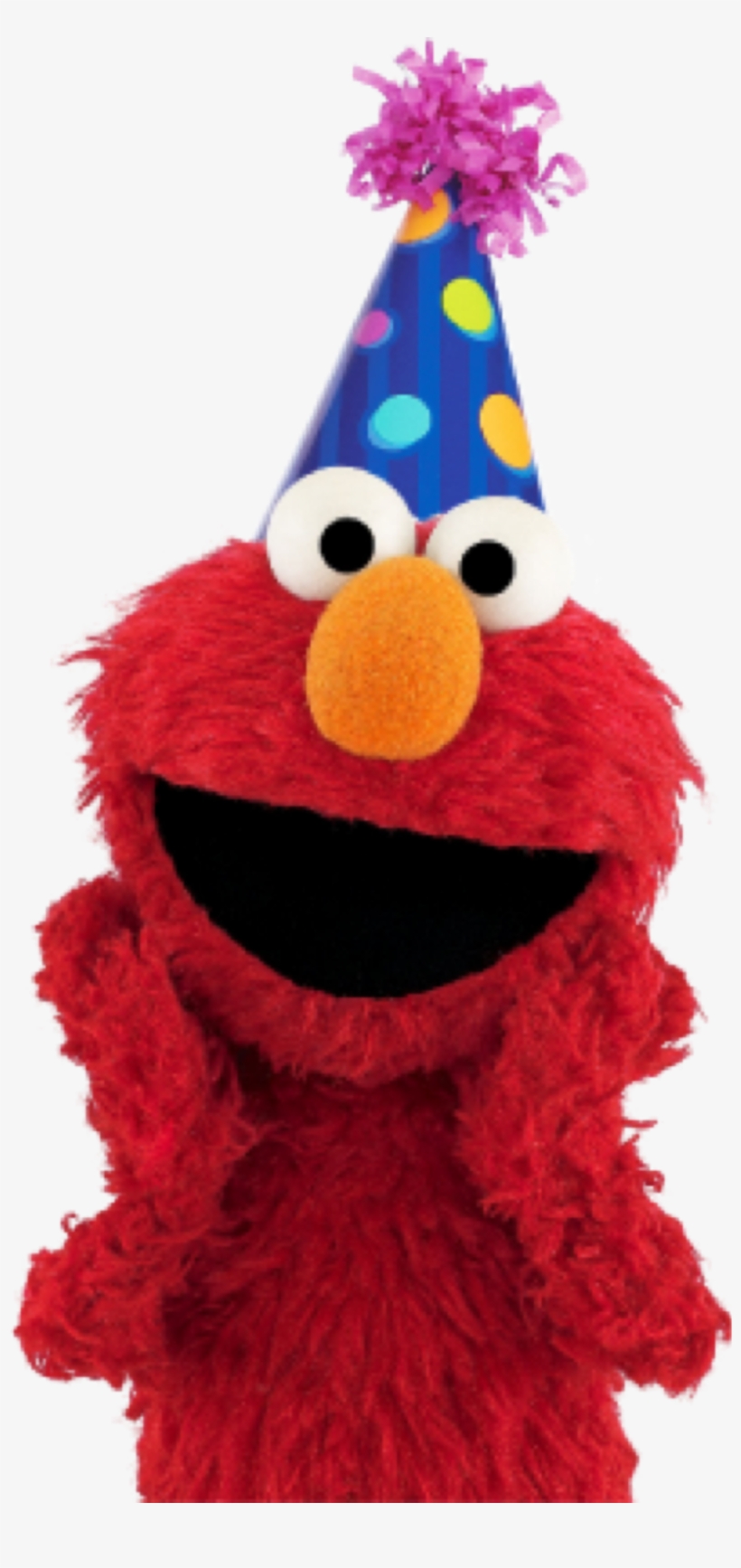 Elmo Birthday Hat Party Freetoedit - Elmo With Birthday Hat, transparent png #9867112