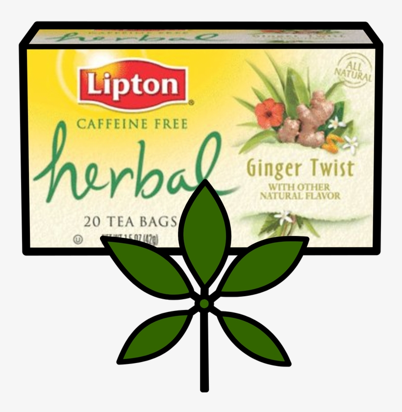 Lipton Herbal Tea Bags, Ginger Twist - Quietly Chamomile Tea Lipton, transparent png #9869357