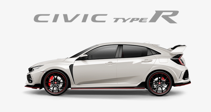 Find A Honda For You - Honda Civic Type R White Side, transparent png #9870966