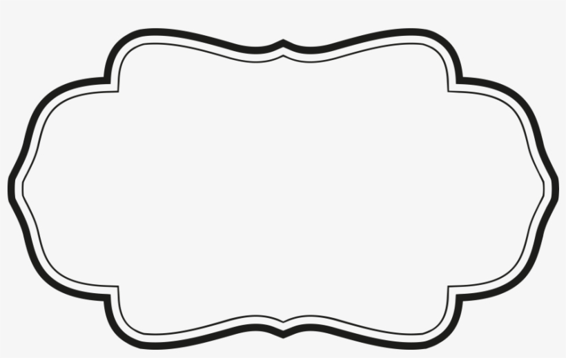 Download High Resolution Png - Blank Monogram Frame, transparent png #9872041