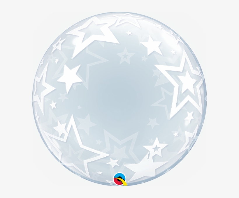 Details About Qualatex 24" Stylish Stars Deco Bubble - Stylish Stars Deco Bubble, transparent png #9872354