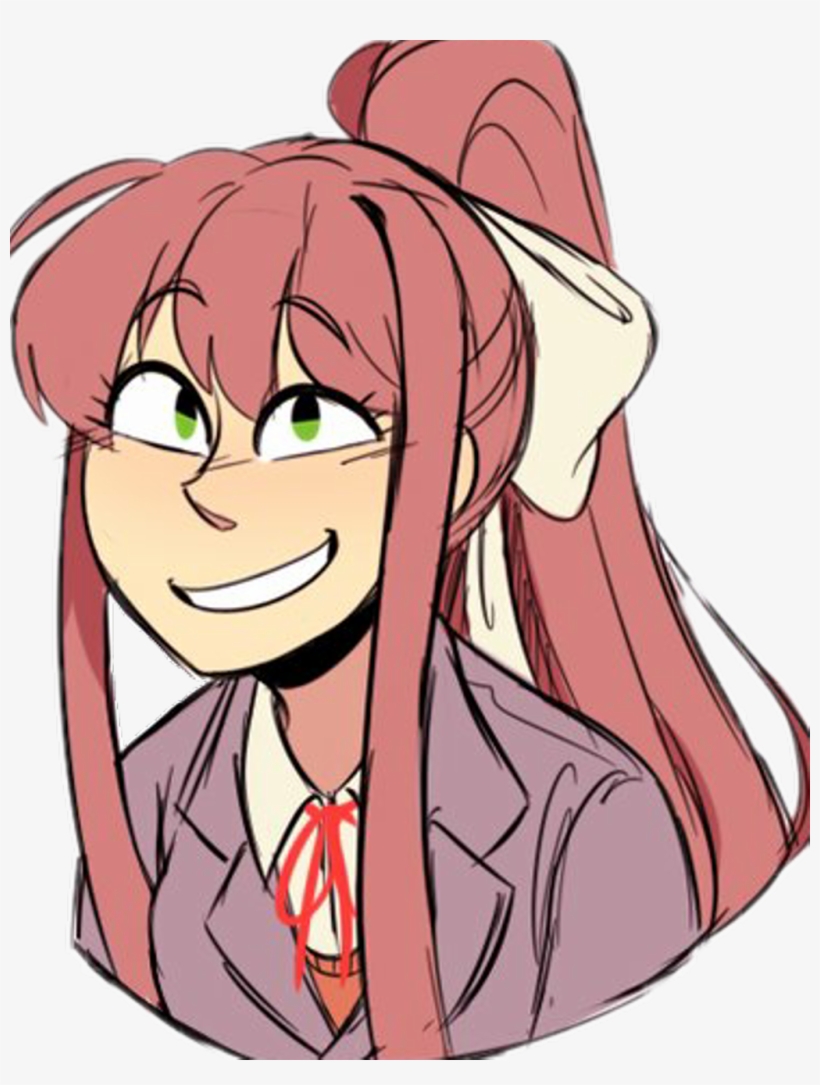 #monika #ddlc #dokidokiliteratureclub, transparent png #9872816