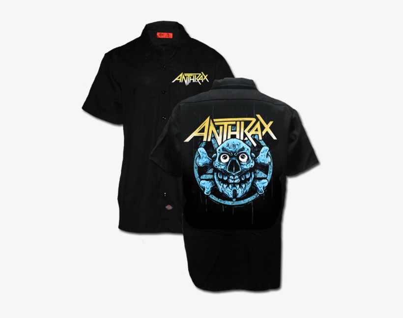 Notman Skull Dickies Workshirt - Active Shirt, transparent png #9873142