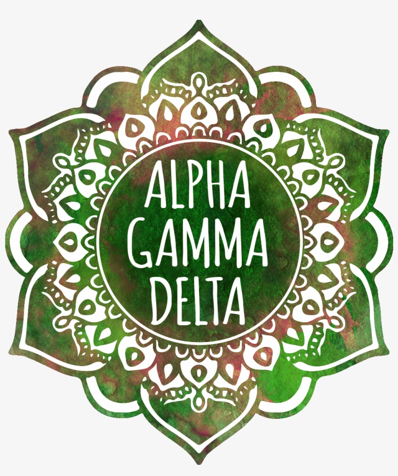 Alpha Gamma Delta Mandala Air Freshener 2/package - Gamma Phi Beta Background, transparent png #9873263